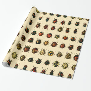 Array of Ladybirds Wrapping Paper
