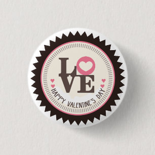 Array of Love Happy Valentine's Day Pinback Button
