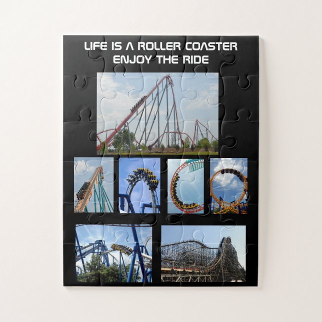 Array of Roller Coasters Jigsaw Puzzle (Vertical)
