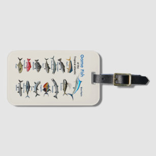 Array of tropical game fish of the Atlantic Luggage Tag