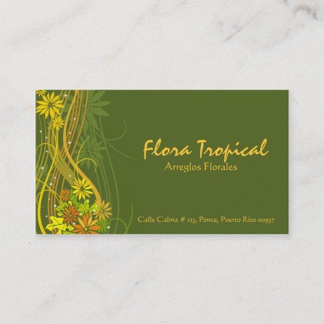 Arreglos Florales Business Card (Front)