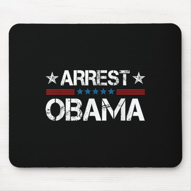 Arrest Obama 2025  Mouse Pad (Front)