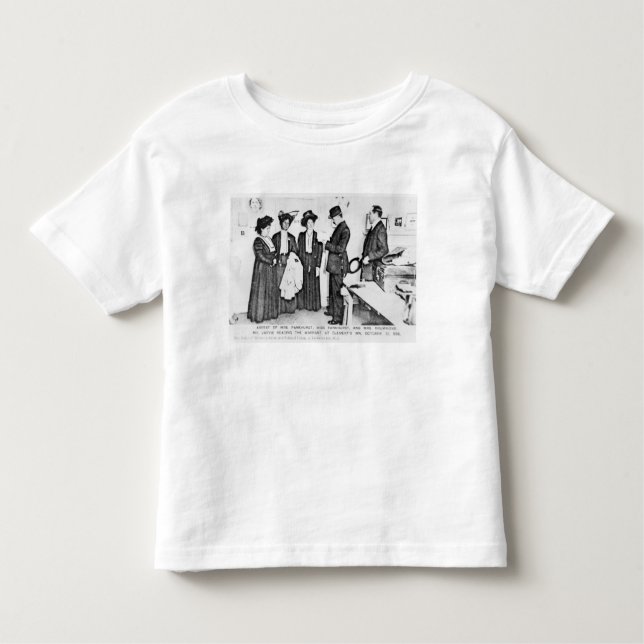 Arrest of Mrs Pankhurst Toddler T-shirt (Front)