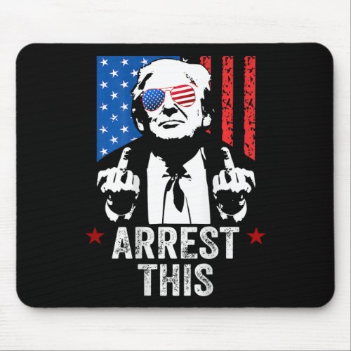 Arrest This  On Back  1  Mouse Pad