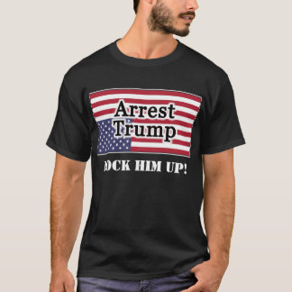 Arrest Trump Upside Down American Flag T-Shirt