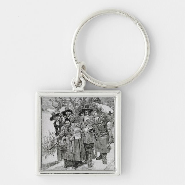 Arresting a Witch Keychain (Front)