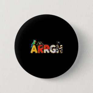 Arrgh pirate halloween kids costume pumpkin trick button