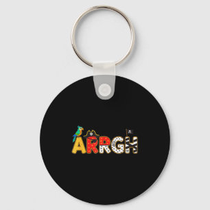Arrgh pirate halloween kids costume pumpkin trick keychain