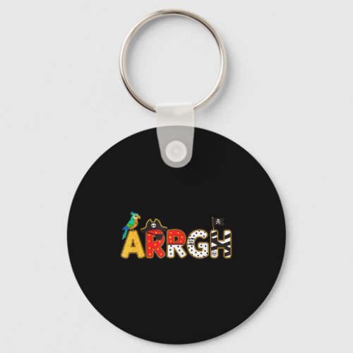 Arrgh pirate halloween kids costume pumpkin trick keychain