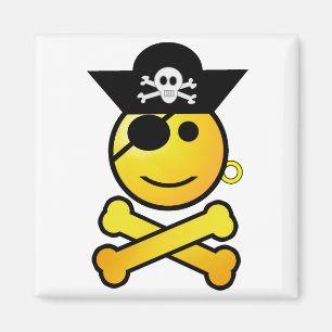 ARRGH - Smiling Emoticon Pirate Magnet