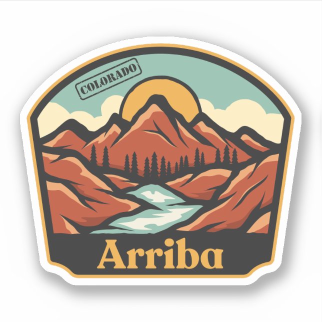  Arriba, Colorado Sticker (Front)