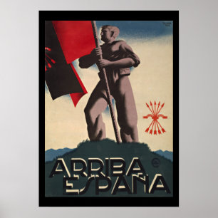 Arriba Espana Spanish Civil War Propaganda Poster