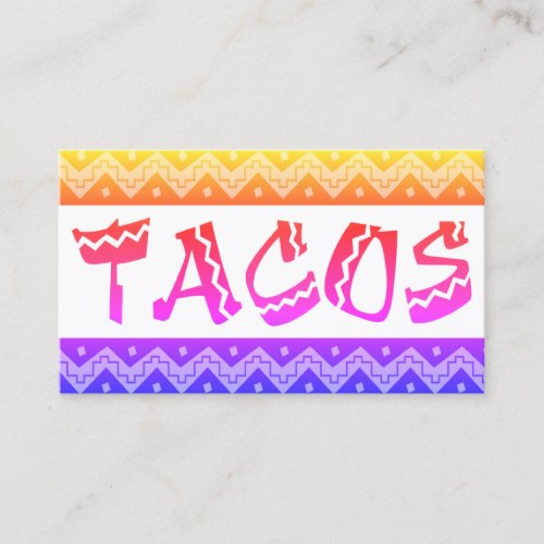 arriba tacos loyalty punch card loyalty card