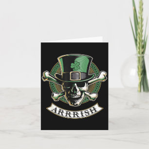 Arrish Irish Rate St Patricks Day, Rate Men Funny  Card