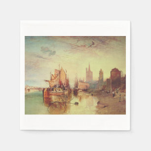 Arrival of a Packet Boat by Joseph Turner Napkins