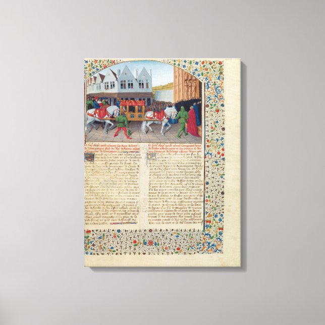 Arrival of Emperor Charles IV Canvas Print (Front)