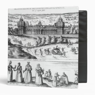 Arrival of Queen Elizabeth I 3 Ring Binder