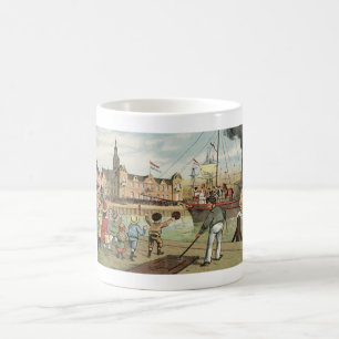 Arrival of Sinterklaas Dutch St. Nick Vintage Coffee Mug