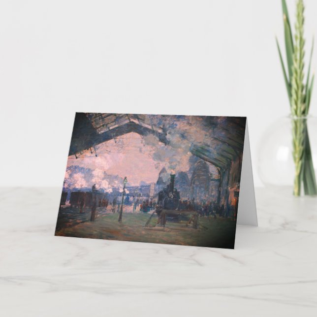 Arrival of the Normandy Train, Gare Saint-Lazare:  Card (Front)