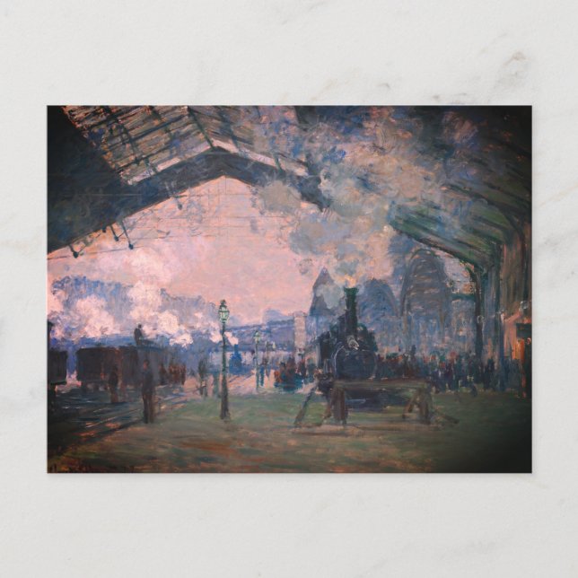 Arrival of the Normandy Train, Gare Saint-Lazare:  Postcard (Front)