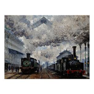 Arrival of the Normandy Train Poster