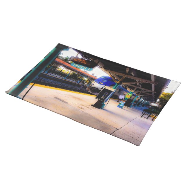Arrival Track 2 Cloth Placemat (On Table)