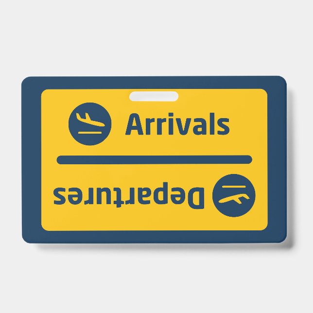Arrivals/Departures Badge (Front)
