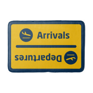 Arrivals/Departures Bath Mat