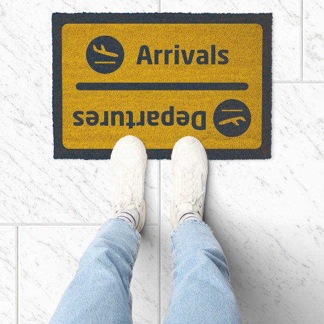 Arrivals/Departures Fiber Doormat (Insitu)