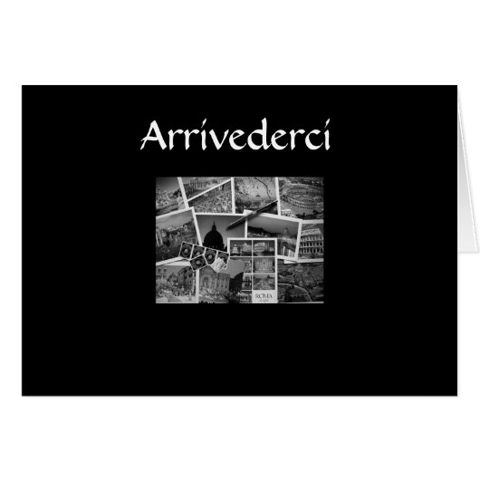 "ARRIVEDERCI, CIAO, BUON BIAGGIO" ITALIAN STYLE (Front Horizontal)