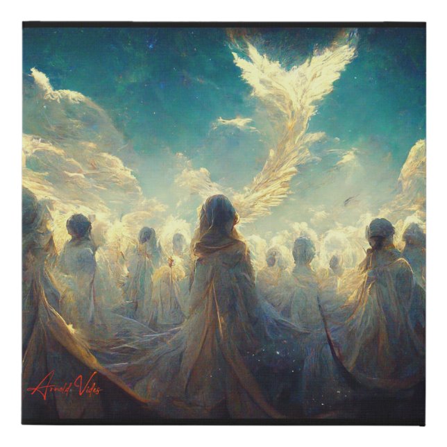Arriving at Heaven - Faux Wrapped Canvas Print (Front)