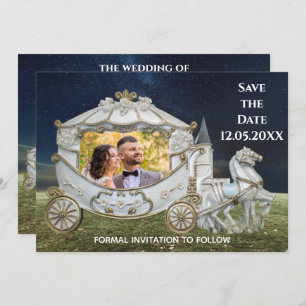Arriving at the Castle - Save The Date Photo Invitation
