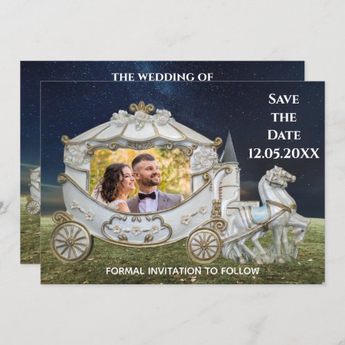 Arriving at the Castle _ Save The Date Photo Invitation