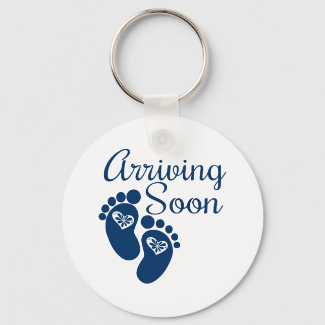 Arriving Soon Keychain (Front)