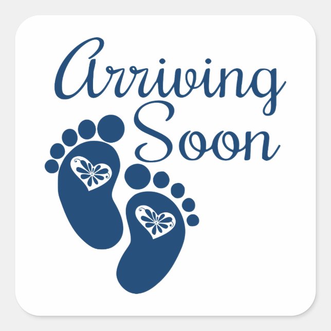 Arriving Soon Square Sticker (Front)