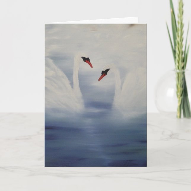 Arriving Swans Card (Front)