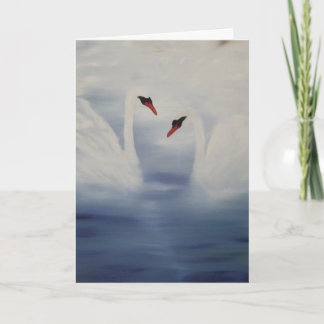 Arriving Swans Card