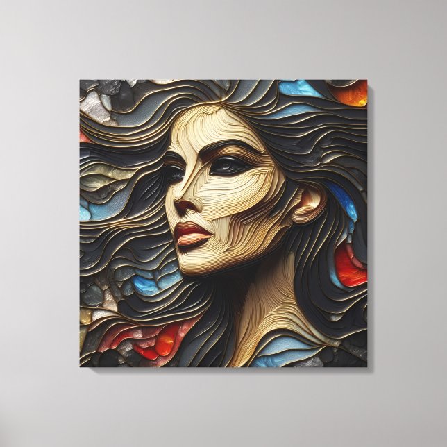 Arrogance Unveiled - AI Again Canvas Print (Front)