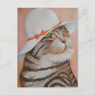 arrogant cat postcard