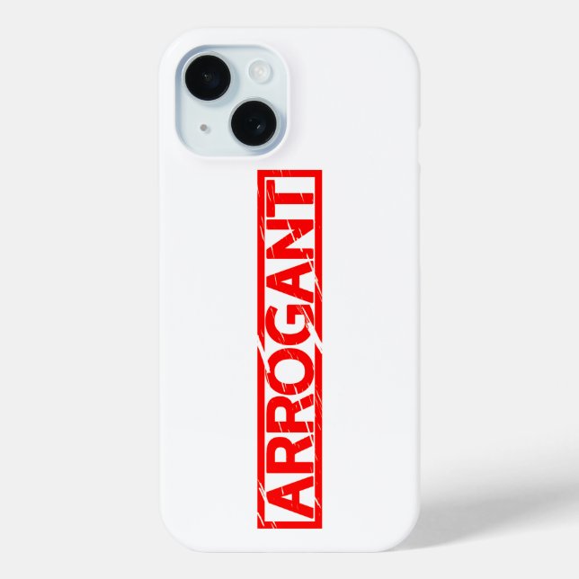 Arrogant Stamp Case-Mate iPhone Case (Back)