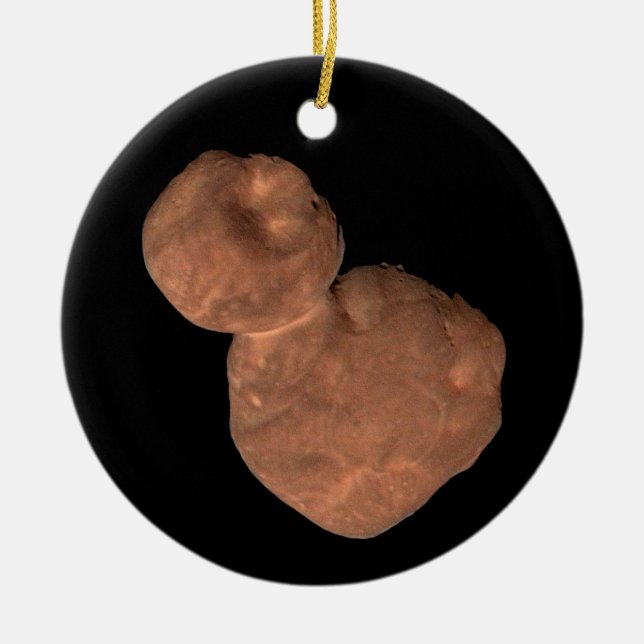 Arrokoth Kuiper Belt Object Ceramic Ornament (Front)