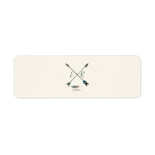 Arrow and Antler Rustic Chic Cream & Blue Label