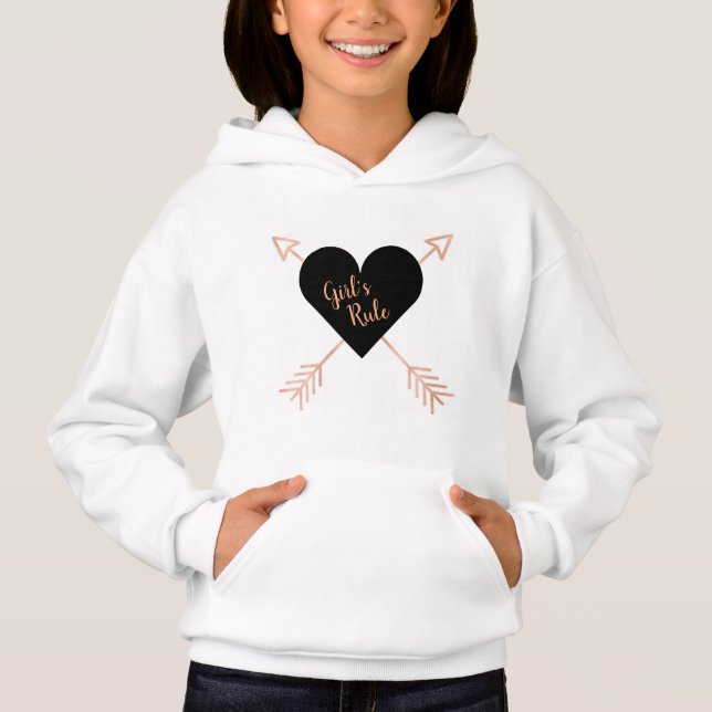 Arrow and Heart Hoodie (Front)