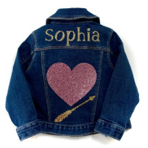 Arrow and Heart Toddler Jean Jacket