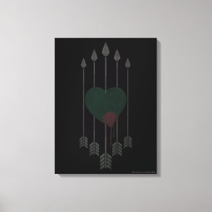 Arrow Arrows Shot Through Heart Canvas Print