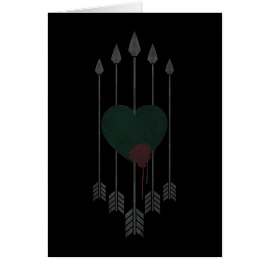 Arrow | Arrows Shot Through Heart Cards (Front)
