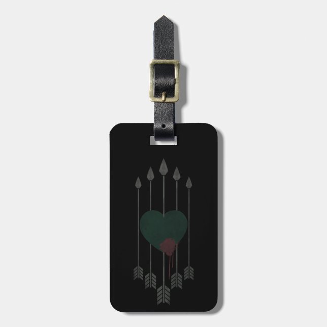 Arrow | Arrows Shot Through Heart Luggage Tag (Front Vertical)