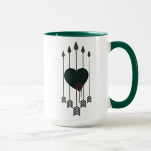 Arrow Arrows Shot Through Heart Mug