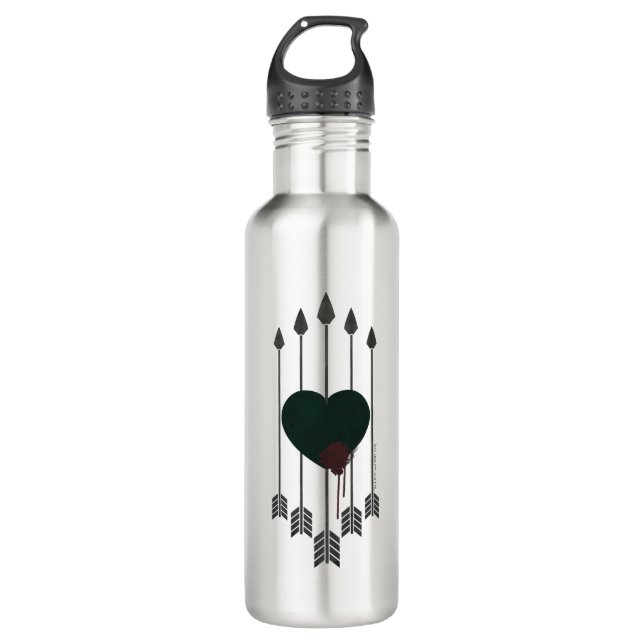 Arrow | Arrows Shot Through Heart Stainless Steel Water Bottle (Front)
