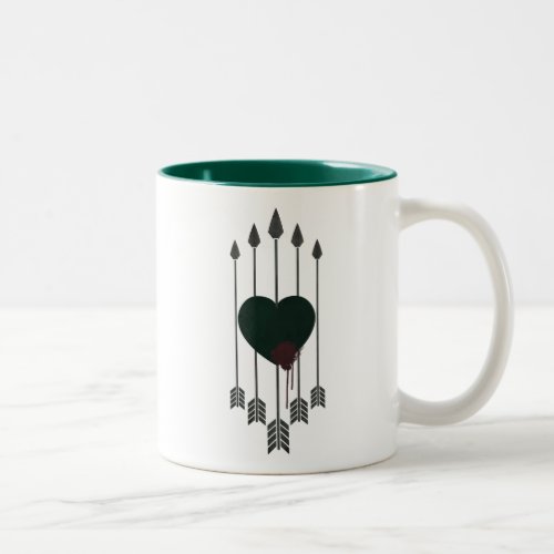 Arrow  Arrows Shot Through Heart Two_Tone Coffee Mug